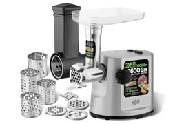 Мясорубка Holt HT-MG-007 Silver + шинк
