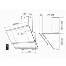 Кухонная вытяжка HOLT HT-RH-015 60 черная