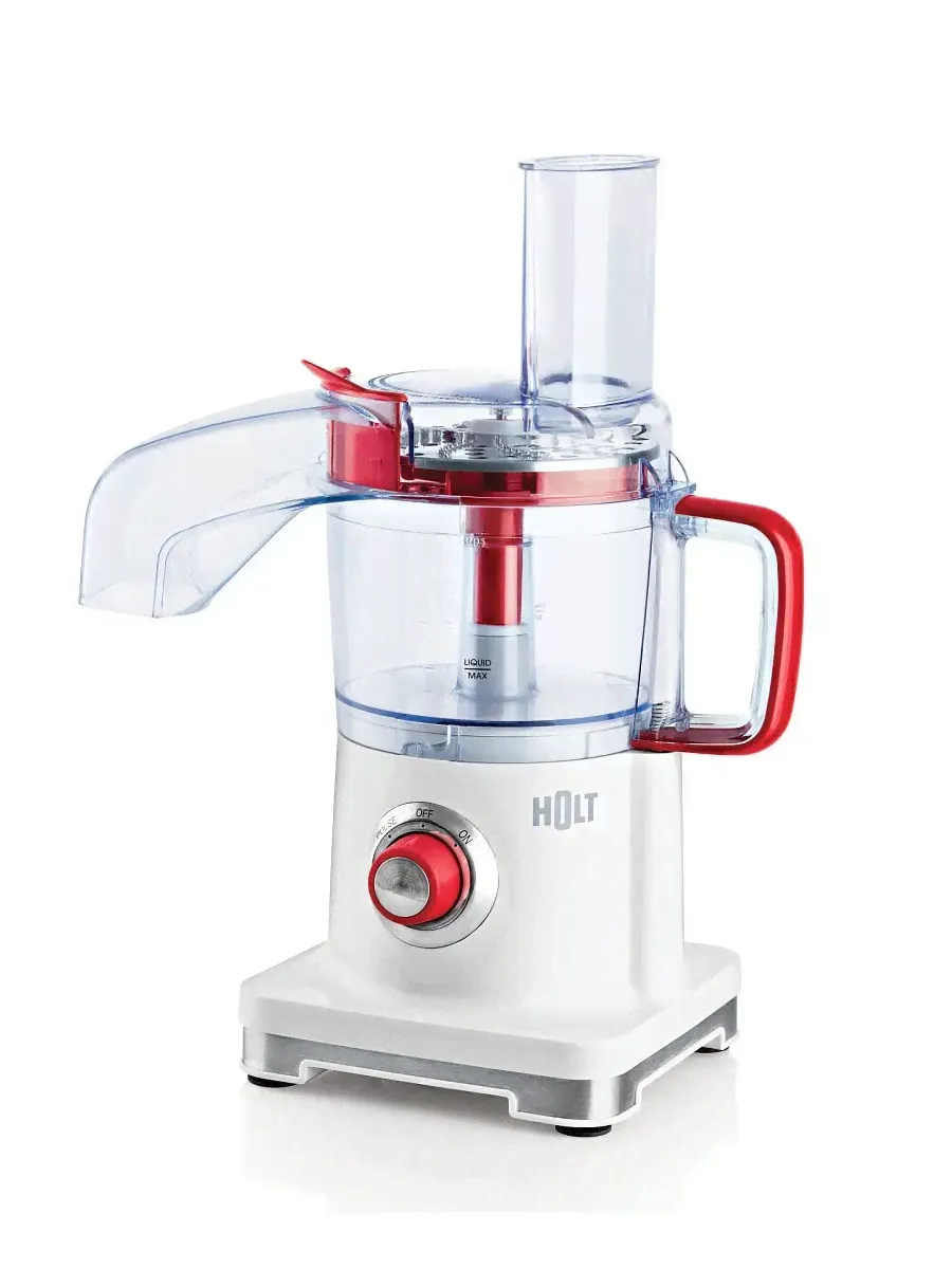 Кухонный комбайн Holt HT-FP-006 White/Red, HT-FP-006-0