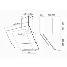 Кухонная вытяжка HOLT HT-RH-014 60 черная