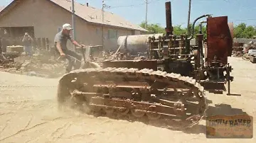 CHECK OUT This Holt 45 Crawler Pulling Another That Had Not Moved In Years - Irvin Baker Collection