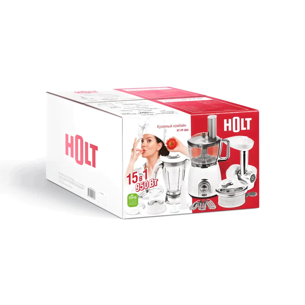Кухонный комбайн 950W HOLT HT-FP-004-0