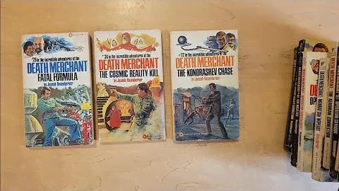 The Death Merchant vintage paperback series by Joseph Rosenberger